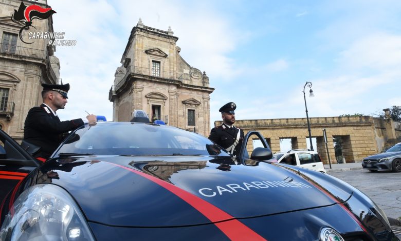 Carabinieri ladro malvivente Palermo