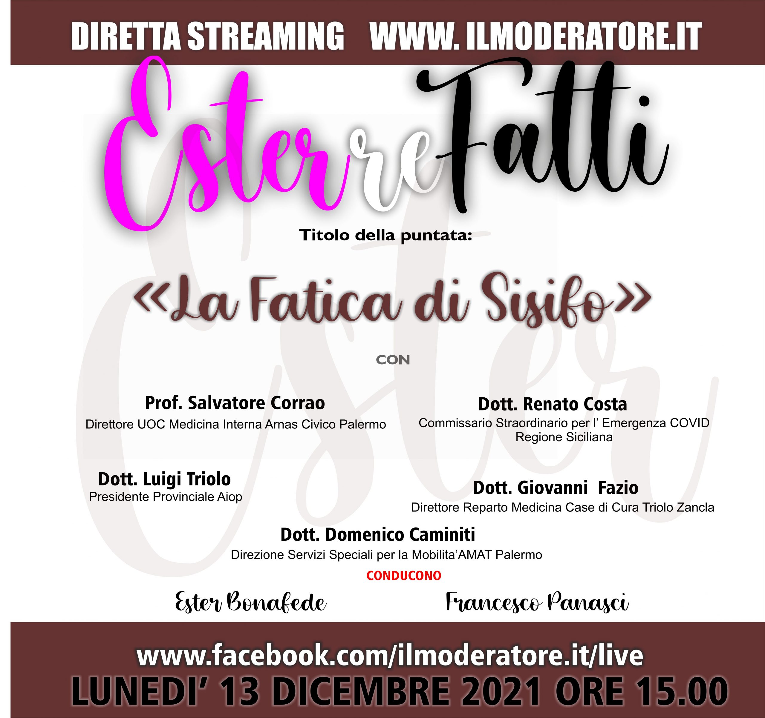 Oggi alle 15.30 “La Fatica di Sisifo“. Diretta streaming di Esterrefatti