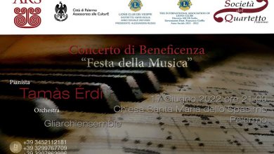 Allo Spasimo il concerto del pianista Tamas Erdi e gli Archiensamble organizzato da I Lions club Palermo dei Vespri