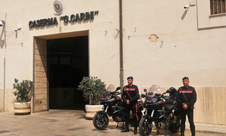 Carabinieri foto pervenuta insieme al comunicato stampa del 01/12/2023